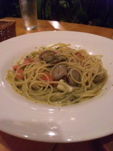 シーフードバジルパスタ